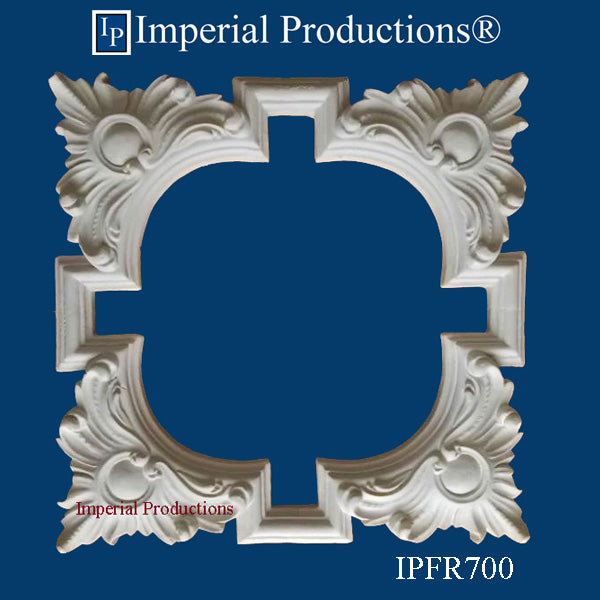 IPFR700-GRG Victorian Frame/Medallion 16" x 16" x 2" GRG-NeoPlasterTM