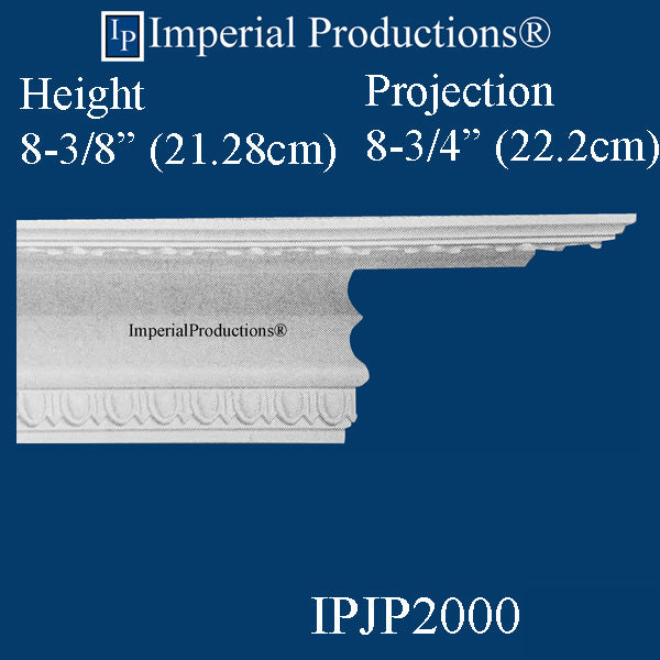 IPJP2000-POL-PK8 Classical Crown 8-3/8" Height sold Pack 8