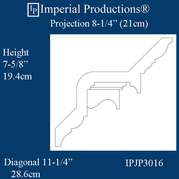 IPJP3016-POL-PK8 Federal Crown 7-5/8" High, Pack 8