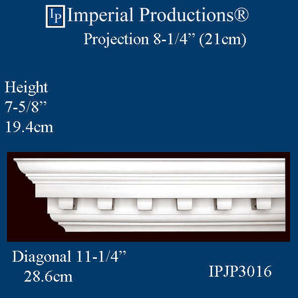 IPJP3016-POL-PK8 Federal Crown 7-5/8" High, Pack 8