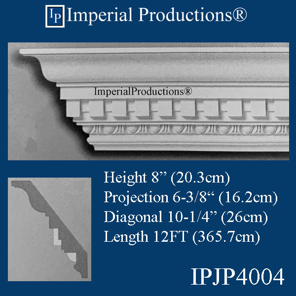 IPJP4004-POL-PK8 Federal Crown 8" High, Pack 8