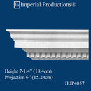 IPJP4057-POL-PK8 Federal Crown 7-1/4" High, Pack 8
