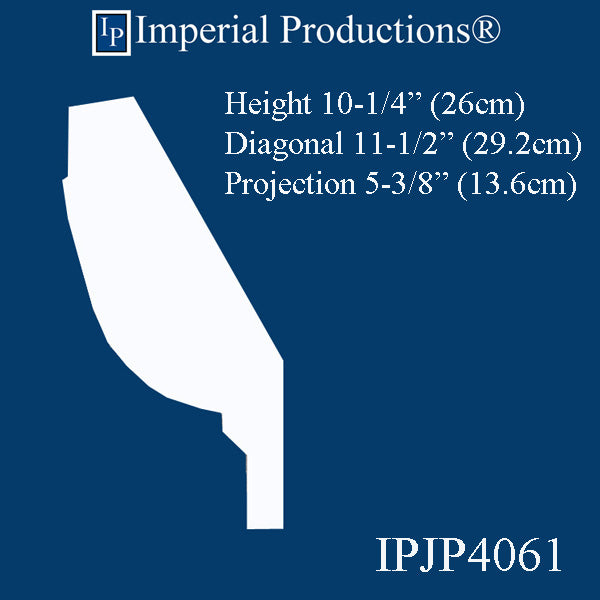 IPJP4061-POL-PK8 Crown 10-1/4" High ArchPolymer pack of 8