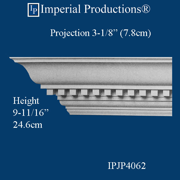 IPJP4062-POL-PK8 Federal Crown 9-11/16" High, Pack 8