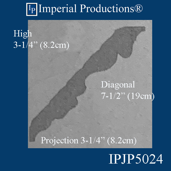 IPJP5024-POL Classical Crown 3-1/4" High - Pack 6 (sale US$17.26/FT)