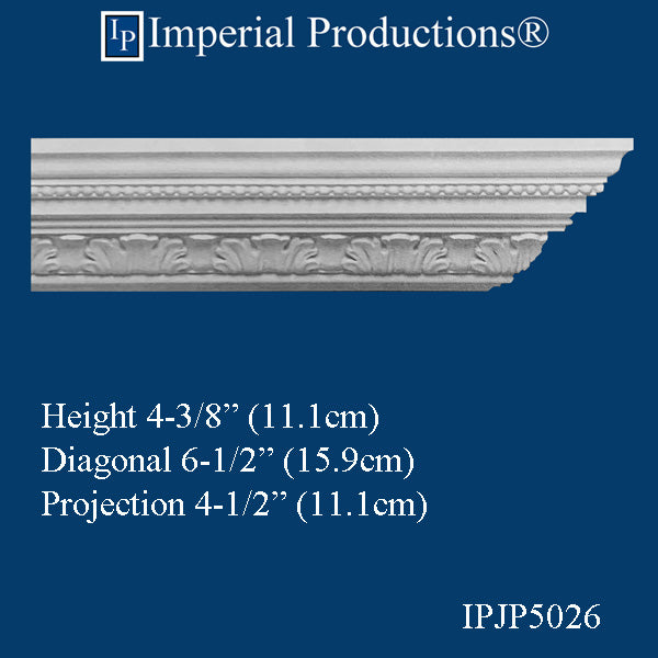 IPJP5026-POL Crown 4-3/8" high x 4-1/2" deep Pack of 8