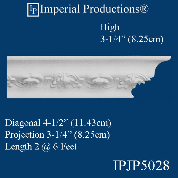 IPJP5028-POL Classical Crown 3-1/4" High - Pack 8