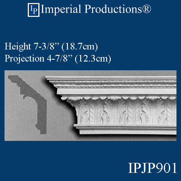 IPJP901-POL 6 Pack Classical Crown 7-3/8" Height (Sale US$16.85/FT)