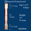 IPKP800-SMAP Colonial Kitchen Post 36" x 3-1/2" x 3-1/2" Soft Maple Pack of 2 Custom Order