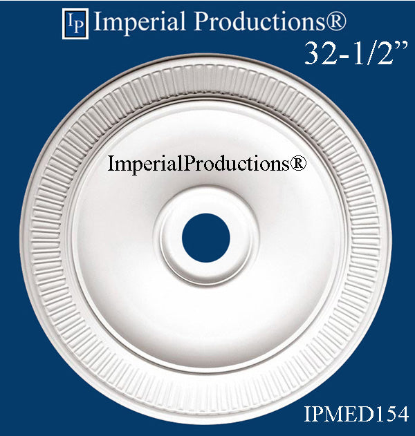 IPMED154-POL Art Deco Medallion 32-1/2" x 2-3/4" (82.5cm) ArchPolymer, Add to Cart for Shipping or Free Depot Pickup