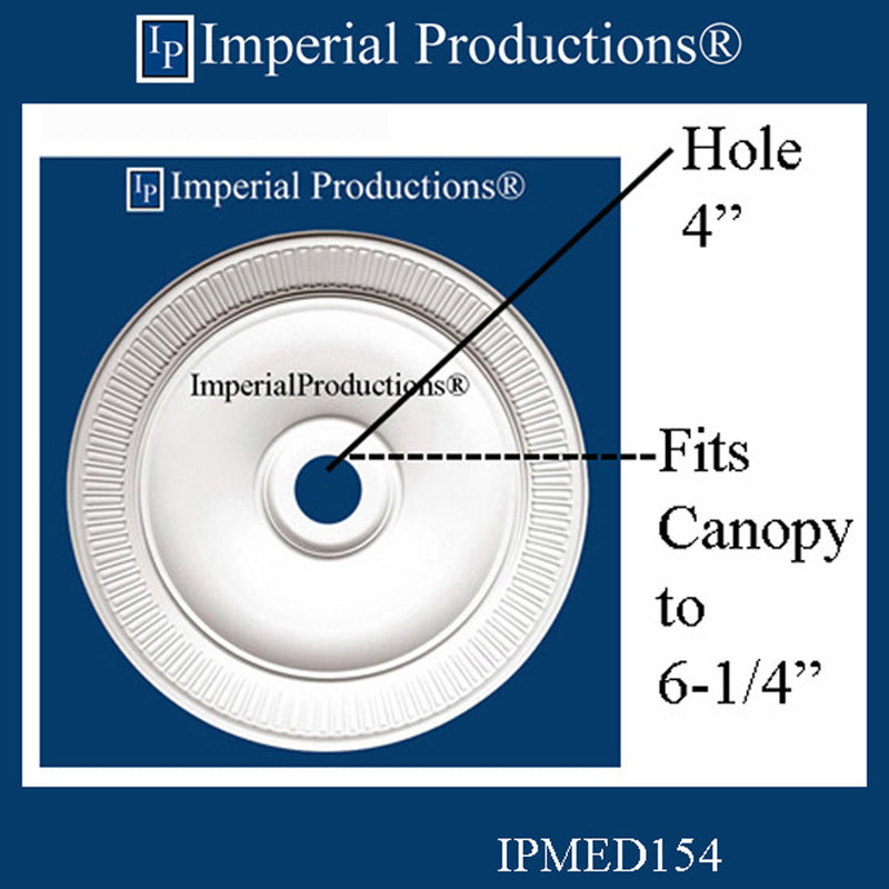 IPMED154-POL Art Deco Medallion 32-1/2" x 2-3/4" (82.5cm) ArchPolymer