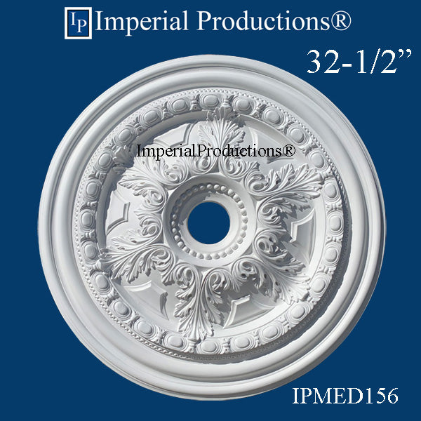 IPMED156-POL Acanthus Medallion 32-1/2" ArchPolymer Add to Cart for Shipping or Free Depot Pickup