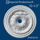 IPMED156-POL Acanthus Medallion 32-1/2" ArchPolymer
