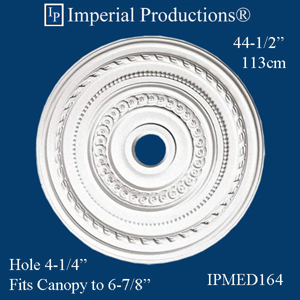 IPMED164-POL Federal Medallion 44-1/2" (113cm) ArchPolymer, Add to Cart for Shipping Costs or Free Depot Pickup