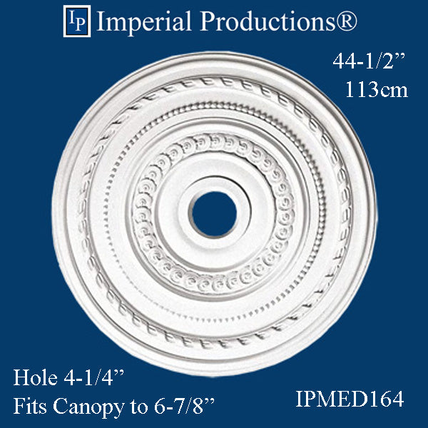 IPMED164-POL Ceiling Medallion 44-1/2" (113cm) ArchPolymer