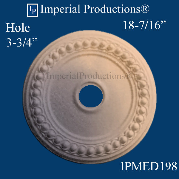 IPMED198-POL Federal Medallion 18-7/16" ArchPolymer, Custom Order, Add to Cart for Shipping or Free Depot Pick up