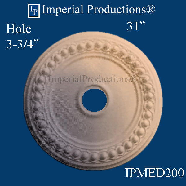 IPMED200-POL Federal Medallion 31" ArchPolymer, Add to Cart for Shipping Costs or Free Depot Pickup