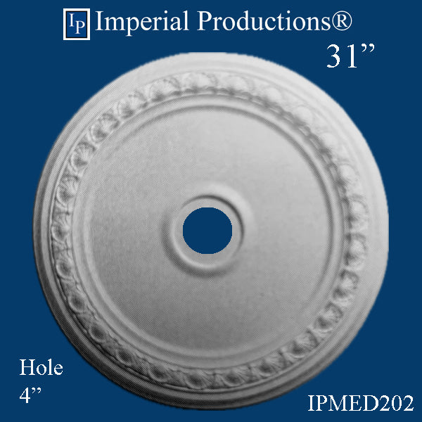 IPMED202-POL Federal Medallion 31" ArchPolymer Custom, Add to Cart for Shipping Costs or Free Depot Pick up