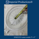 IPMED519-GRG Victorian Medallion 72" x 42-1/2" GRG-NeoPlaster, Custom Order, Add to Cart for Shipping Costs or Free Depot Pickup