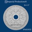 IPMED522-POL Acanthus Medallion 20-1/2" (52cm) ArchPolymer