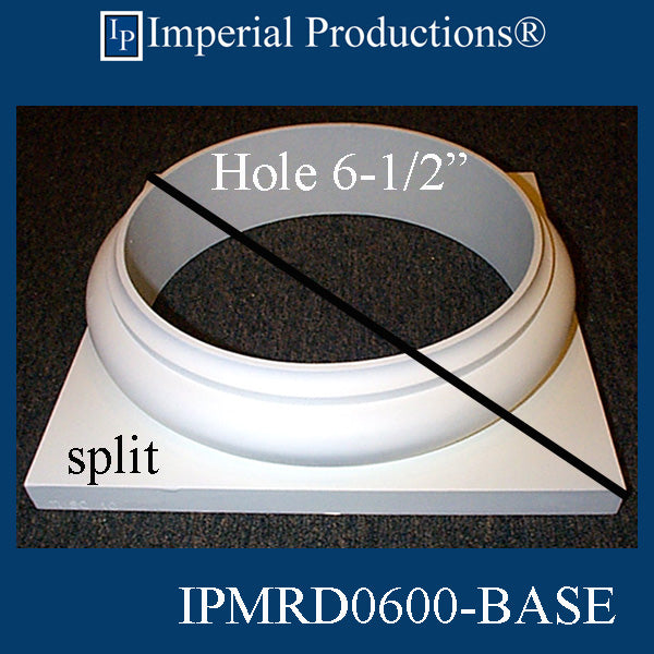 IPMRD0600-BASE-SPLIT-POL-PK2 Tuscan Base Hole 6-1/2" ArchPolymer Pack of 2 Add to Cart for Shipping or Free Depot Pickup