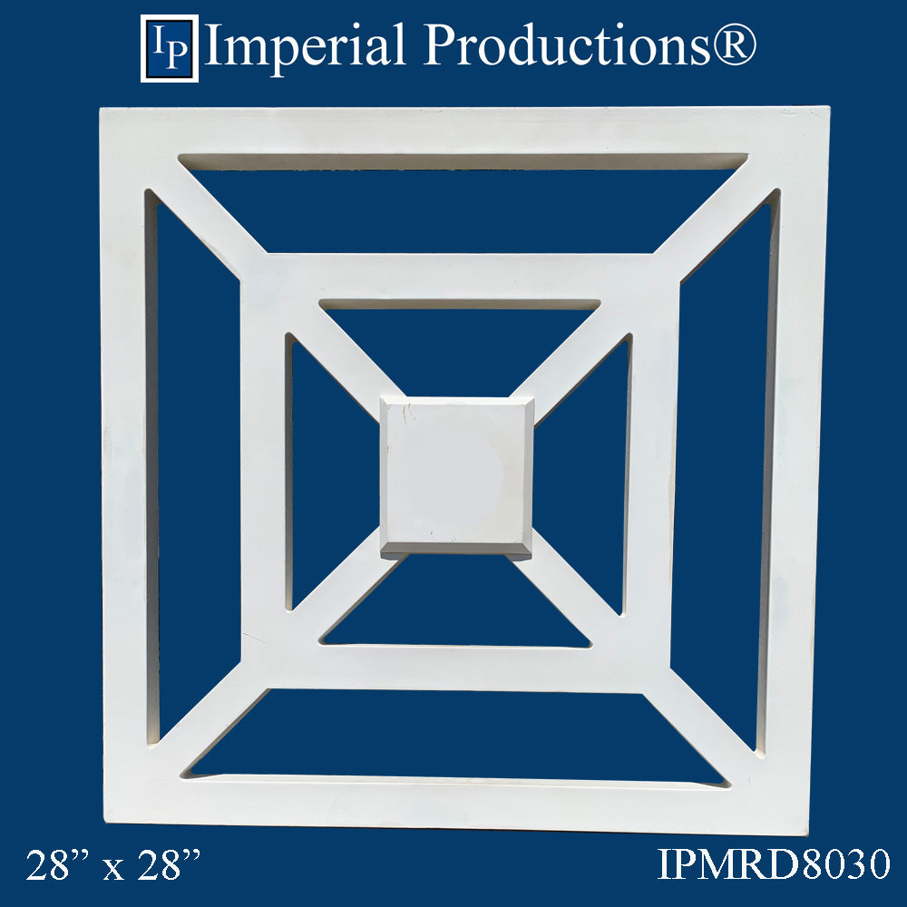 IPMRD8030-POL Modern Medallion 28" x 28" ArchPolymer, Add to Cart for Shipping Costs or Free Depot Pick up