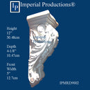 IPMRD9002-POL Acanthus Style Corbel 12" high ArchPolymer