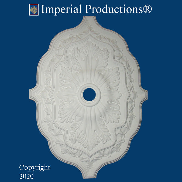 IPNP1010-POL Art Nouveau Medallion 36" x 26" (31.4 x 66cm) ArchPolymer, Add to Cart for Shipping or Free Depot Pickup