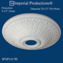 IPNP1017H-POL Modern Medallion 23-1/2" (59.69cm) ArchPolymer