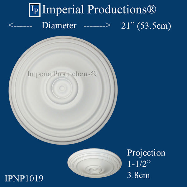 IPNP1019-POL Medallion 21" (53.34cm) ArchPolymer