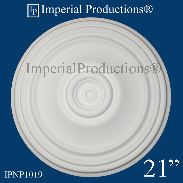 IPNP1019-POL Art Deco/Colonial Medallion 21" (53.34cm) ArchPolymer, Add to Cart for Shipping or Free Depot Pickup