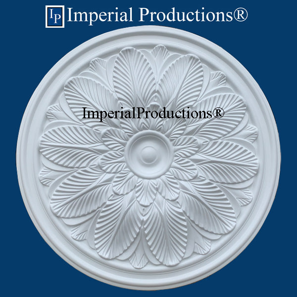 IPNP1020-POL Art Nouveau Medallion 22-5/8" (57.46cm) ArchPolymer, Add to Cart for Shipping or Free Depot Pickup