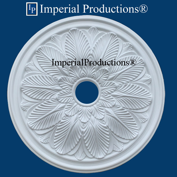 IPNP1020H-POL Art Nouveau Medallion 22-5/8" (57.46cm) ArchPolymer, Add to Cart for Shipping or Free Depot Pickup