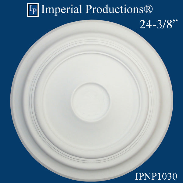 IPNP1030-POL Art Deco Medallion 24-3/8" (61.91cm) ArchPolymer, Add to Cart for Shipping or Free Depot Pickup