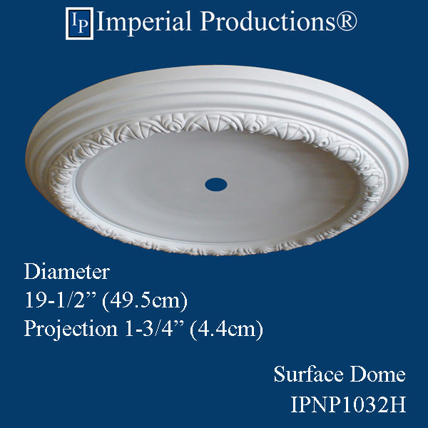 IPNP1032H-POL Surface Dome 19-1/2" ArchPolymer