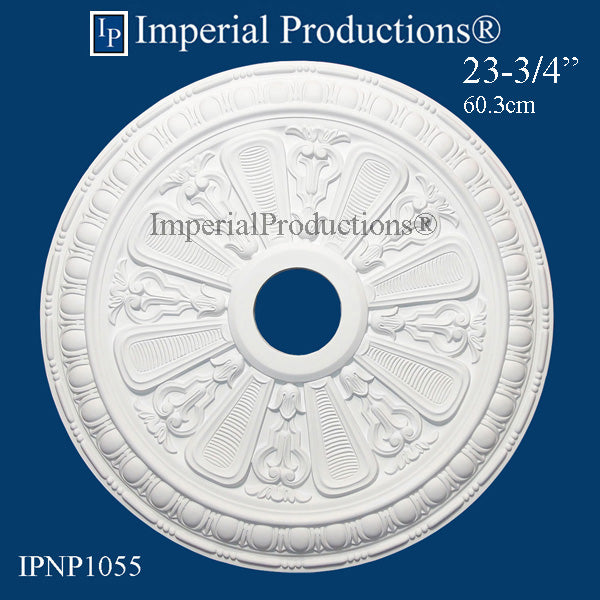 IPNP1055-POL Art Nouveau Medallion 23-3/4" (60.33cm) ArchPolymer, Add to Cart for Shipping or Free Depot Pickup