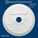 IPNP1055-POL Art Nouveau Medallion 23-3/4" (60.33cm) ArchPolymer