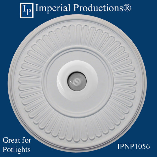 IPNP1056-POL Ceiling Medallion 15-5/8" (39.68cm) ArchPolymer EACH