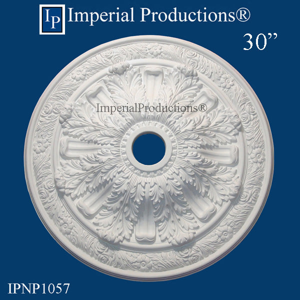 IPNP1057-POL Acanthus Medallion 30" ArchPolymer, Add to Cart for Shipping Costs or Free Depot Pickup