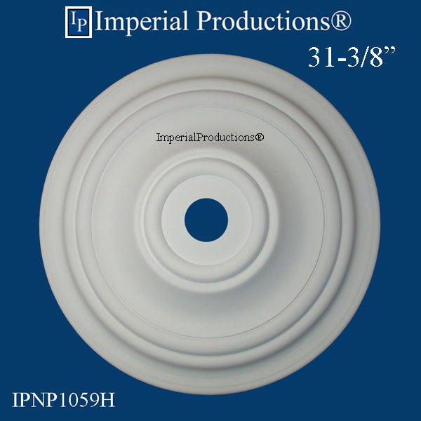 IPNP1059H-POL Art Deco Ceiling Medallion 31-3/8" (79.69cm) ArchPolymer Each