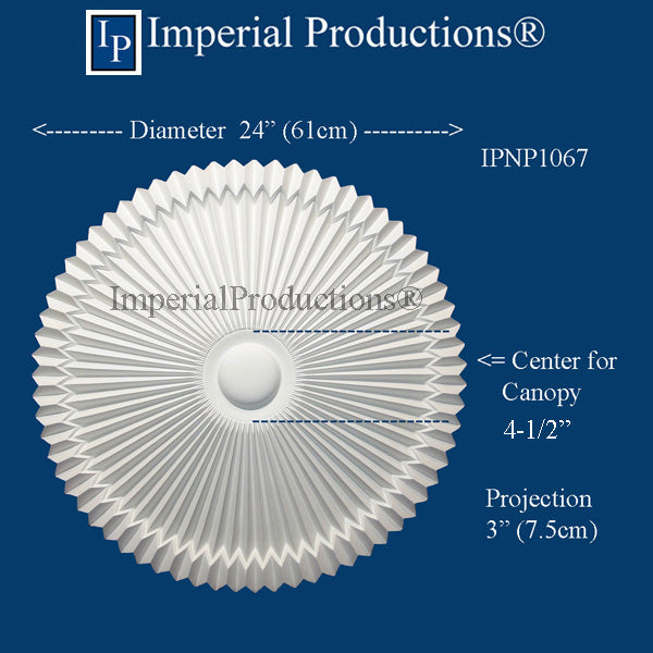 IPNP1067-POL Modern Medallion 24" (60.96cm) ArchPolymer