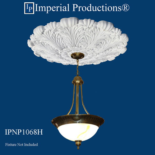 IPNP1068H-POL Art Nouveau Medallion 30-3/8" (77.15cm) ArchPolymer, Add to Cart for Shipping or Free Depot Pickup