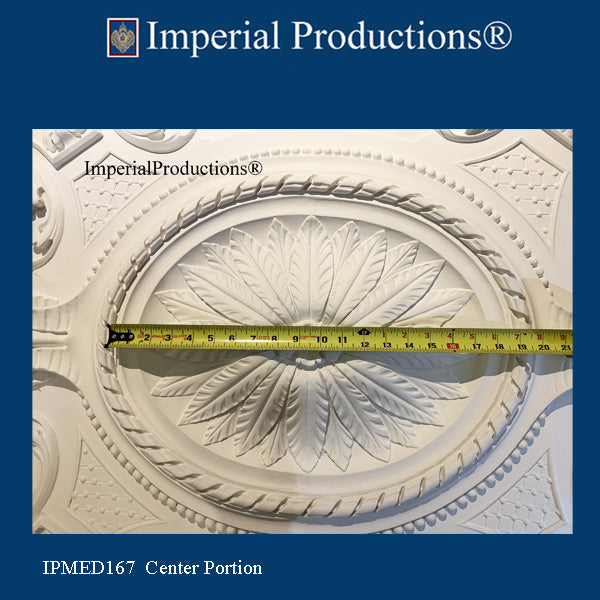 IPMED167H-POL Victorian Medallion 70-1/4" x 45-3/4" (178.4 x 116cm) ArchPolymer