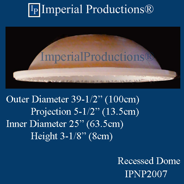 IPNP2007-POL Dome 39-1/2" ArchPolymer