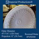 IPNP2008-POL Dome 47-7/16" ArchPolymer