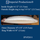 IPNP2011-POL Ceiling Dome Diameter 47-1/8", Rise 5-9/16" ArchPolymer