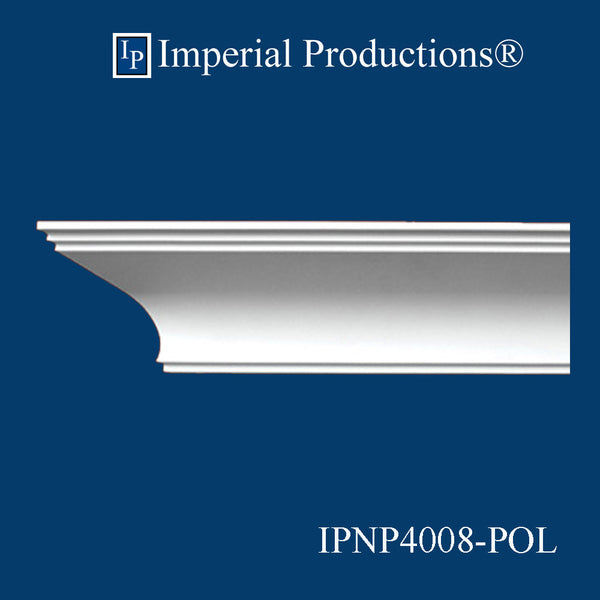 IPNP4008-POL-PK6 Modern Crown 3-3/4" High, Pack of 6