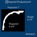 IPNP4021-POL-PK5 Crown 6-3/4" High - Pack of 6