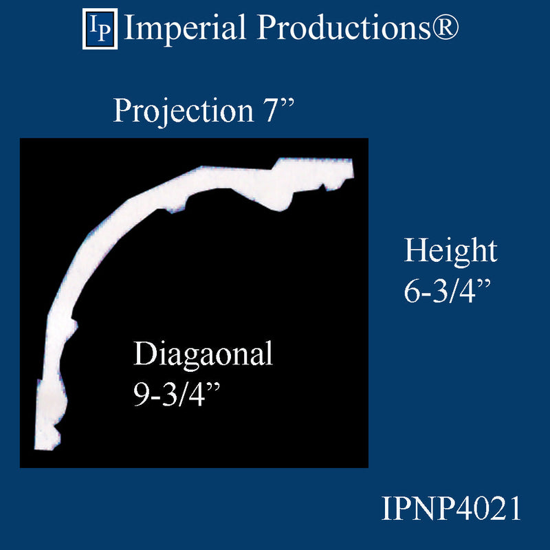 IPNP4021-POL-PK6 Crown 6-3/4" High - Pack of 6