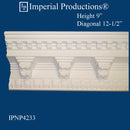 IPNP4233-POL-PK5 Modillion Crown 9" High, ArchPolymer - Pack of 5